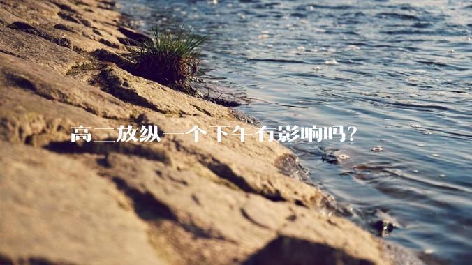 高三放纵一个下午有影响吗？